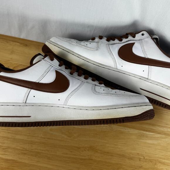 Nike Air Force 1 '07 Pecan DH7561-100 Brown White Sneakers Men’s Size 12 - Picture 10 of 11